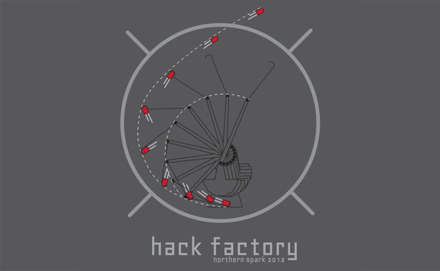 Hack Factory Northern Spark T-Shirt Design